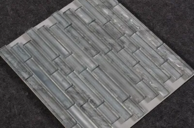 European Style Interior Wall Heat Insulation Glass Strip Mosaic Tiles