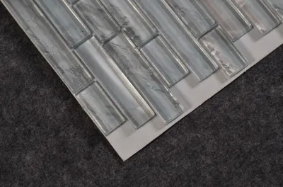 European Style Interior Wall Heat Insulation Glass Strip Mosaic Tiles