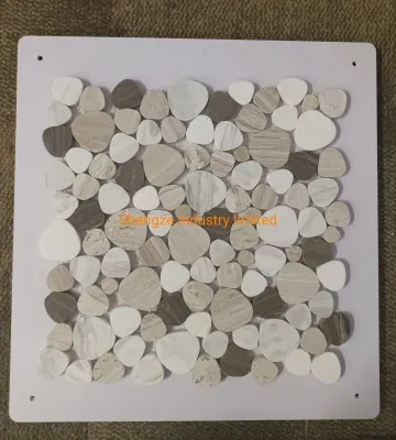 White Marble Stonce Mosaic Pattern Tile for Kitchen Bathroom Hexagon