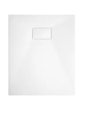 Rectangular Gray SMC Bathroom Shower Tray with Stone Surface Finish