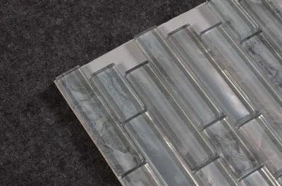 European Style Interior Wall Heat Insulation Glass Strip Mosaic Tiles