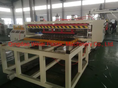 Plastic Pet PC Transparent Corrugated Roof Sheet Extrusion Making Machine