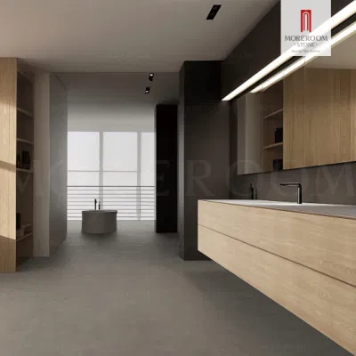 2024 Hot Sale Non Slip Extra Large Slim Slab Wood Grain Look Porcelain Tiles for Project
