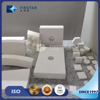 China Manufacturer of Industrial Ceramic Liner High Alumina Ceramic Tiles for Wear and Corrosion