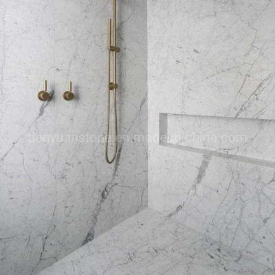Carrara White Marble Tiles for Wall Table Countertop Floor Bathroom Kitchen Vanity