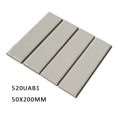 50X200mm off-White Subway Tiles Interior Wall Tiles Decoration Metro Tiles