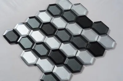 Mixed Color Cold Spray at The Bottom Mosaic Tiles
