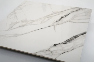 Foshan Good Quality 600X600 Textured Porcelain White Marble Tile Kitchen Floor Tile Easy to Clean Kitchen Wall Floor Tile