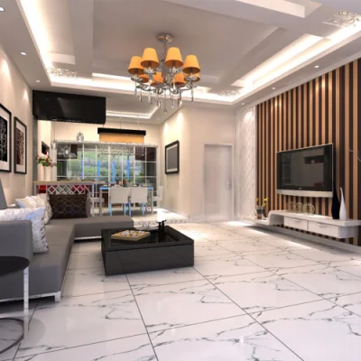 American Style Fire-Resistant Square Kitchen Flooring Porcelain Tile