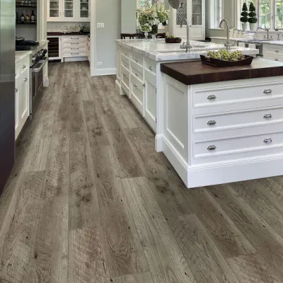 Interlock Pisos Wood Fit Floor Grey Waterproof Herringbone Click Plank Spc Flooring Vinyl Tile for Bathroom Floors Wood Look Lvt Click System PVC Rigid Flooring