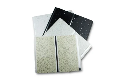 250mm White Color Middle Groove Silver Line PVC Ceiling Tiles Bathroom Panel Cladding Wall Panel
