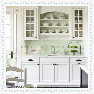 Chinese White Marble/Quartz Vanity Top and Countertop for Cabinet