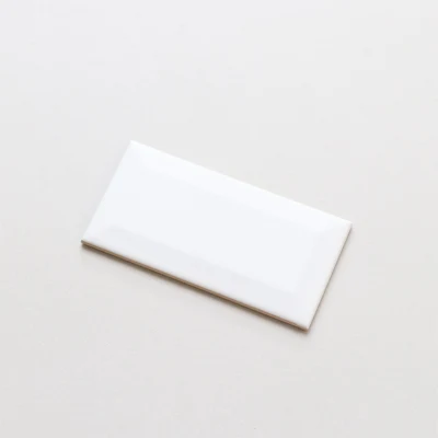 White New Ceramic 75X150mm Glazed Wall Bathroom Kitchen Backsplash Pure Color Tile