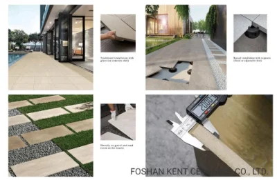 600X600mm Matt Surface Anti-Slip Porcelain 20mm Outdoor Thick Tiles