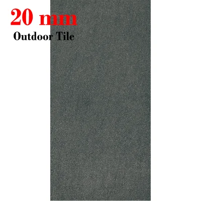 Anti Skid Rustic Outdoor Indoor Dark Grey Porcelain Ceramic Tile