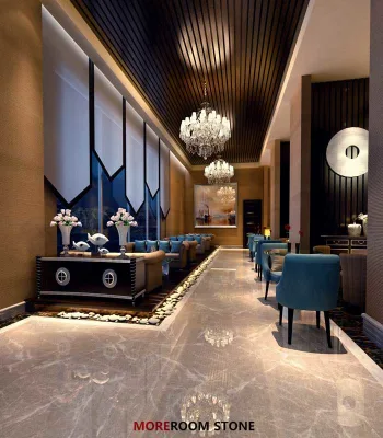 China Factory Polished Grey Marble Look Glazed Porcelain and Ceramic Tile Floor