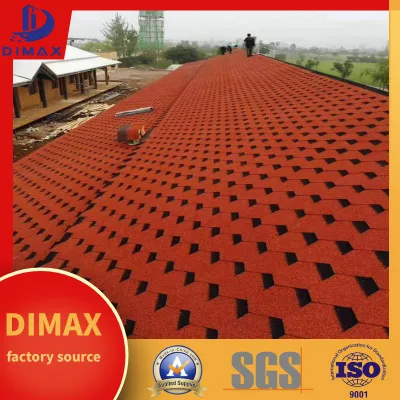 China Factory Waterproof Mosaic Roofing Wall Colored Stone Coated Fiberglass Asphalt Roof Tile