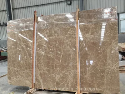 Warm Beige Glossy Marble Slabs Interior Floor Wall Tiles