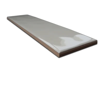2021 Hot Selling Pure Beige Color 3D Glaze Tile White Wavy Subway Tile for Interior Wall