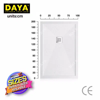 Modern Stone Look Underfloor Tile Pan Stone Resin Shower Tray
