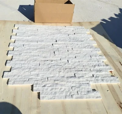 Decorative Stone Pure White Quartzite Wall Tiles