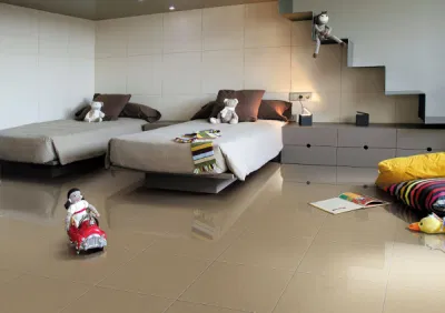 8mm Thick Full Polished Surface Porcelain Glazed Marble Tile with Carrara Grain Light Weight