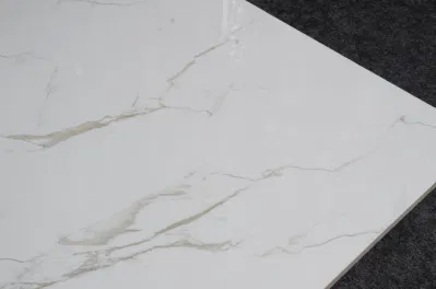 24X24 Inch Hotel Lobby Floor Carrara Marble Porcelain Tile