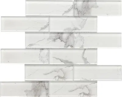 Stocks Available Hexagon Carrara White Glass Building Mosaic Tile for Bathroom Kitchen Wall Mosaic