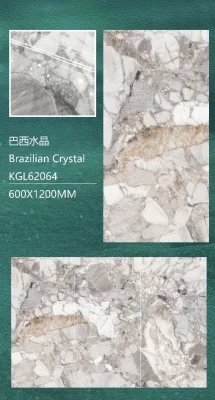 Foshan Modern 600 X 1200 mm Home Decoration Vitrified K Line Silver Golden Polished Ceramic Glazed Porcelain Floor Wall Tiles