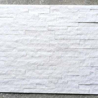 Decorative Stone Pure White Quartzite Wall Tiles