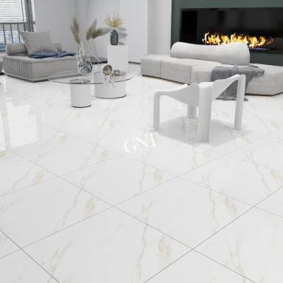 24X24 White Ceramic Polished Glazed Vitrified Floor Tile