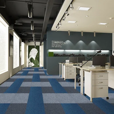 Polypropylene Floor Commercial Living Room Square Tiled Carpets