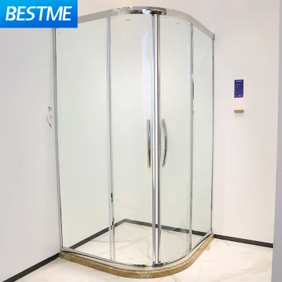 Foshan High Quality Gray Gun Stainless Steel Frame Xinyi Brand Shower Glass Door (Bl-B0118-C)