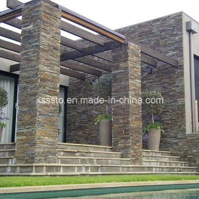 New Cheap Natural Thin Stone Slate Tiles for Wall Cladding