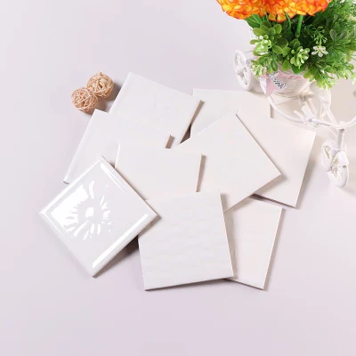 10X10cm Kitchen Backsplashes Waterproof Mosaic Beige Subway Tile
