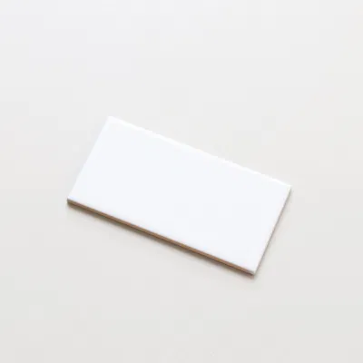 White New Ceramic 75X150mm Glazed Wall Bathroom Kitchen Backsplash Pure Color Tile