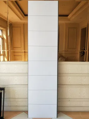 600mm Width White Marble Tile Effect Cutline PVC Shower Bathroom Wall Cladding Panel