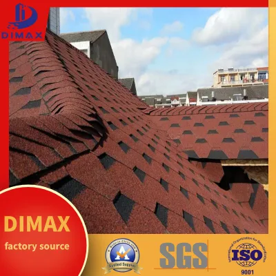 China Factory Waterproof Mosaic Roofing Wall Colored Stone Coated Fiberglass Asphalt Roof Tile