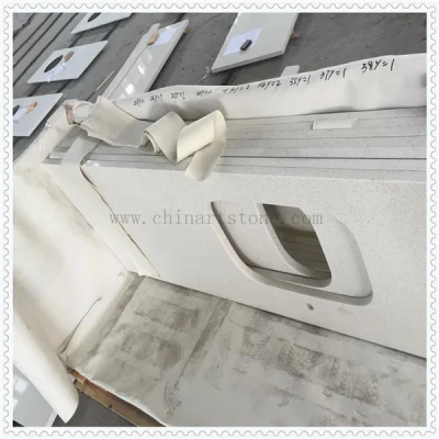 Chinese White Marble/Quartz Vanity Top and Countertop for Cabinet