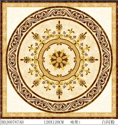 Wall and Floor Ceramic 1200*1200mm Golden Porcelain Tile Gold-Plated New Arrival Carpet Tile 600*600mm*4PCS in Dubai Project Hot Selling Bathroom Floor Tile