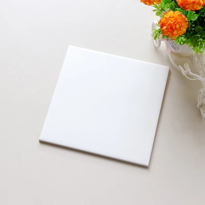 200X200mm Glossy/Matt Pure White Sitting Room Ceramic Interior Wall Tiles