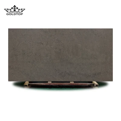 6010 Ice Ash China Supplier Great Quality Polished/Honed/Brushed Artificial Concrete Quartz Tiles for Kitchen/Bathroom/Wall/Floor Home/Hotel Decor