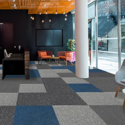 Polypropylene Floor Commercial Living Room Square Tiled Carpets