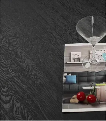Black 3D Inkjet Rustic Porcelain Wood Tile Flooring Ceramic Wood Tile for Sale