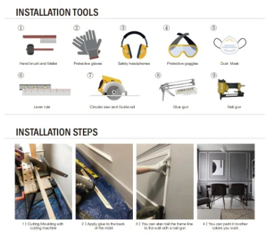 PS Design Cornice and Commercial Kitchen Building Materials ceiling Border Tiles Skirting Tiles