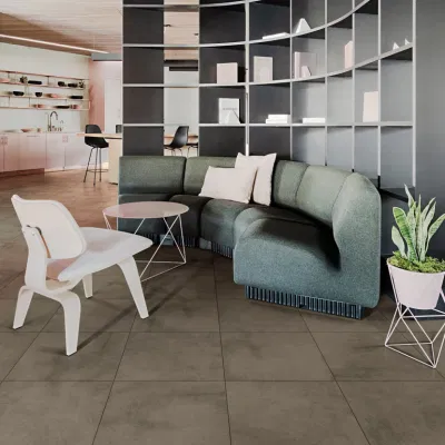 Concrete Design Glazed Rustic Porcelain Ceramic Wall/Floor/Flooring Tile for Building Material (CLT606)