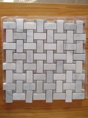 Carrara White Marble/Glass Mosaic Bathroom/Kitchen Home Decor Wall 3D/Hexagon/Herringbone Mosaic Tiles