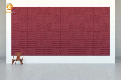 OEM Square CE Certification Decoration Sound Absorption Ceiling Board Acoustic Wall Tiles