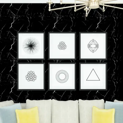 Competitive Price Waterproof 3D Plastic PVC Vinyl Self Adhesive Stick on Wall Tiles
