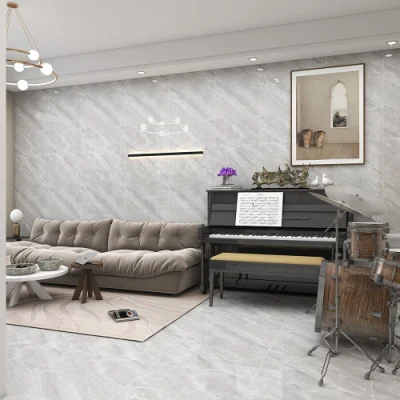 Foshan 60X120 Size Glossy Polished Glazed Porcelain 60*120 Grey Marble Floor Ceramic Tiles